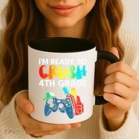 Ready To Crush 4th Grade Fourth Video Gamer First Day Boy Coffee Mug thumb 3