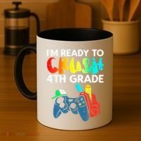 Ready To Crush 4th Grade Fourth Video Gamer First Day Boy Coffee Mug thumb 4