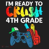 Ready To Crush 4th Grade Fourth Video Gamer First Day Boy Tumbler thumb 3
