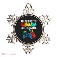 Ready To Crush 4th Grade Fourth Video Gamer First Day Boy Ornament thumb 0