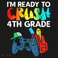 Ready To Crush 4th Grade Fourth Video Gamer First Day Boy Ornament thumb 1