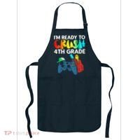 Ready To Crush 4th Grade Fourth Video Gamer First Day Boy Apron thumb 0