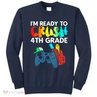Ready To Crush 4th Grade Fourth Video Gamer First Day Boy Sweatshirt thumb 0