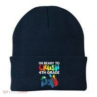 Ready To Crush 4th Grade Fourth Video Gamer First Day Boy Beanie thumb 0