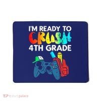 Ready To Crush 4th Grade Fourth Video Gamer First Day Boy Mousepad thumb 0