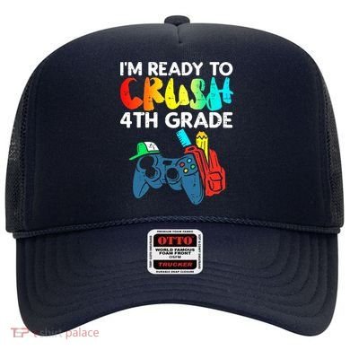 Ready To Crush 4th Grade Fourth Video Gamer First Day Boy Hat