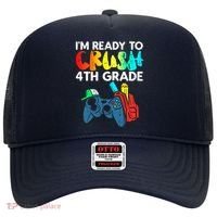 Ready To Crush 4th Grade Fourth Video Gamer First Day Boy Hat thumb 0