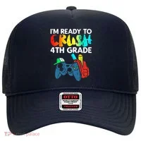 Ready To Crush 4th Grade Fourth Video Gamer First Day Boy Hat thumb 0