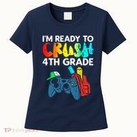 Ready To Crush 4th Grade Fourth Video Gamer First Day Boy Women's T-Shirt thumb 0
