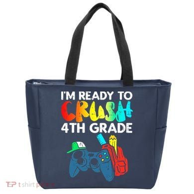 Ready To Crush 4th Grade Fourth Video Gamer First Day Boy Tote Bag