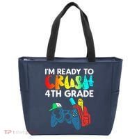 Ready To Crush 4th Grade Fourth Video Gamer First Day Boy Tote Bag thumb 0