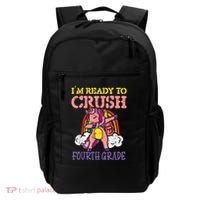 Ready To Crush Fourth Grade Unicorn First Day School Girl Backpack thumb 0