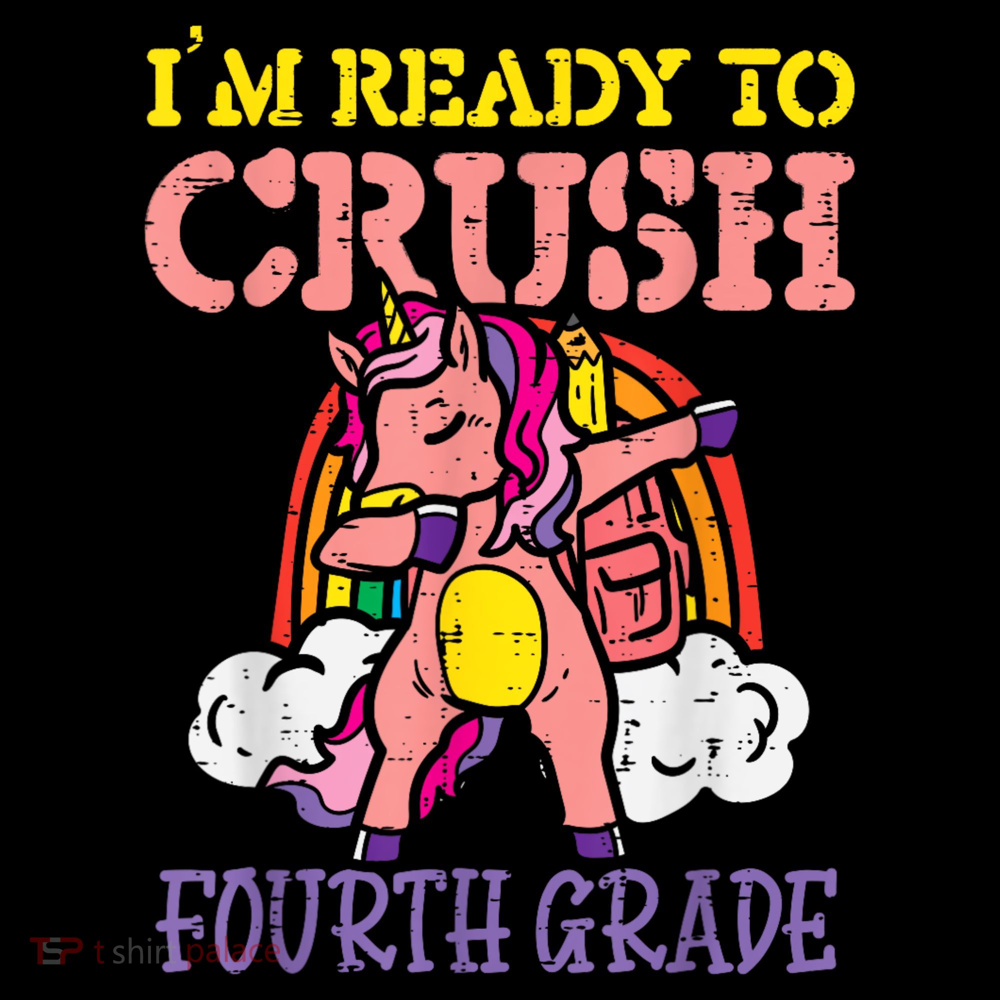 Ready To Crush Fourth Grade Unicorn First Day School Girl Coffee Mug