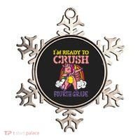 Ready To Crush Fourth Grade Unicorn First Day School Girl Ornament thumb 0