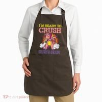 Ready To Crush Fourth Grade Unicorn First Day School Girl Apron thumb 2