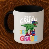 Ready To Crush Third Grade T Rex Cute 3Rd Grade Gift Coffee Mug thumb 2