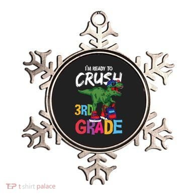 Ready To Crush Third Grade T Rex Cute 3Rd Grade Gift Ornament
