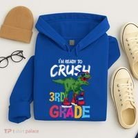Ready To Crush Third Grade T Rex Cute 3Rd Grade Gift Hoodie thumb 4