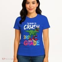 Ready To Crush Third Grade T Rex Cute 3Rd Grade Gift Women's T-Shirt thumb 4