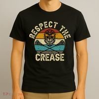 Respect The Crease Lacrosse Goalie Woman Men T-Shirt thumb 3