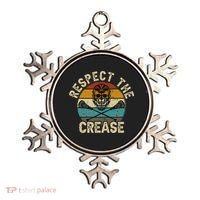Respect The Crease Lacrosse Goalie Woman Men Ornament thumb 0