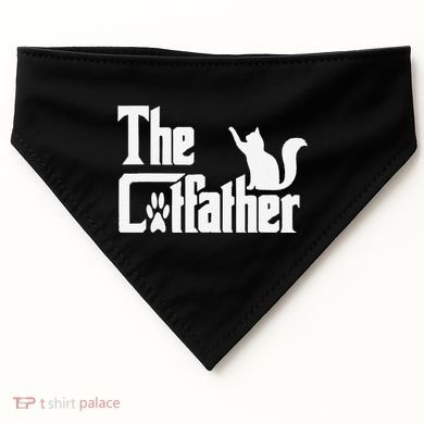 Retro The Cat Father Cat Lover Cat Dad Best Cat Meme USA-Made Doggie Bandana