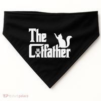 Retro The Cat Father Cat Lover Cat Dad Best Cat Meme USA-Made Doggie Bandana thumb 0