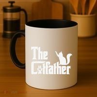Retro The Cat Father Cat Lover Cat Dad Best Cat Meme Coffee Mug thumb 4