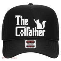 Retro The Cat Father Cat Lover Cat Dad Best Cat Meme Hat thumb 0