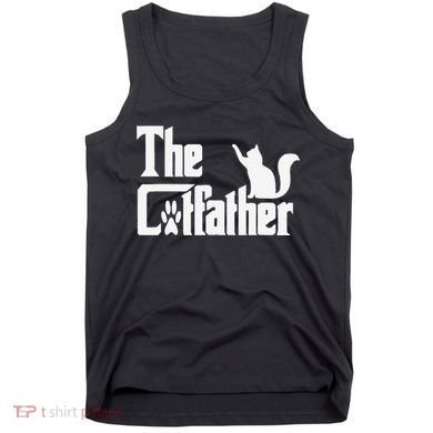 Retro The Cat Father Cat Lover Cat Dad Best Cat Meme Tank Top