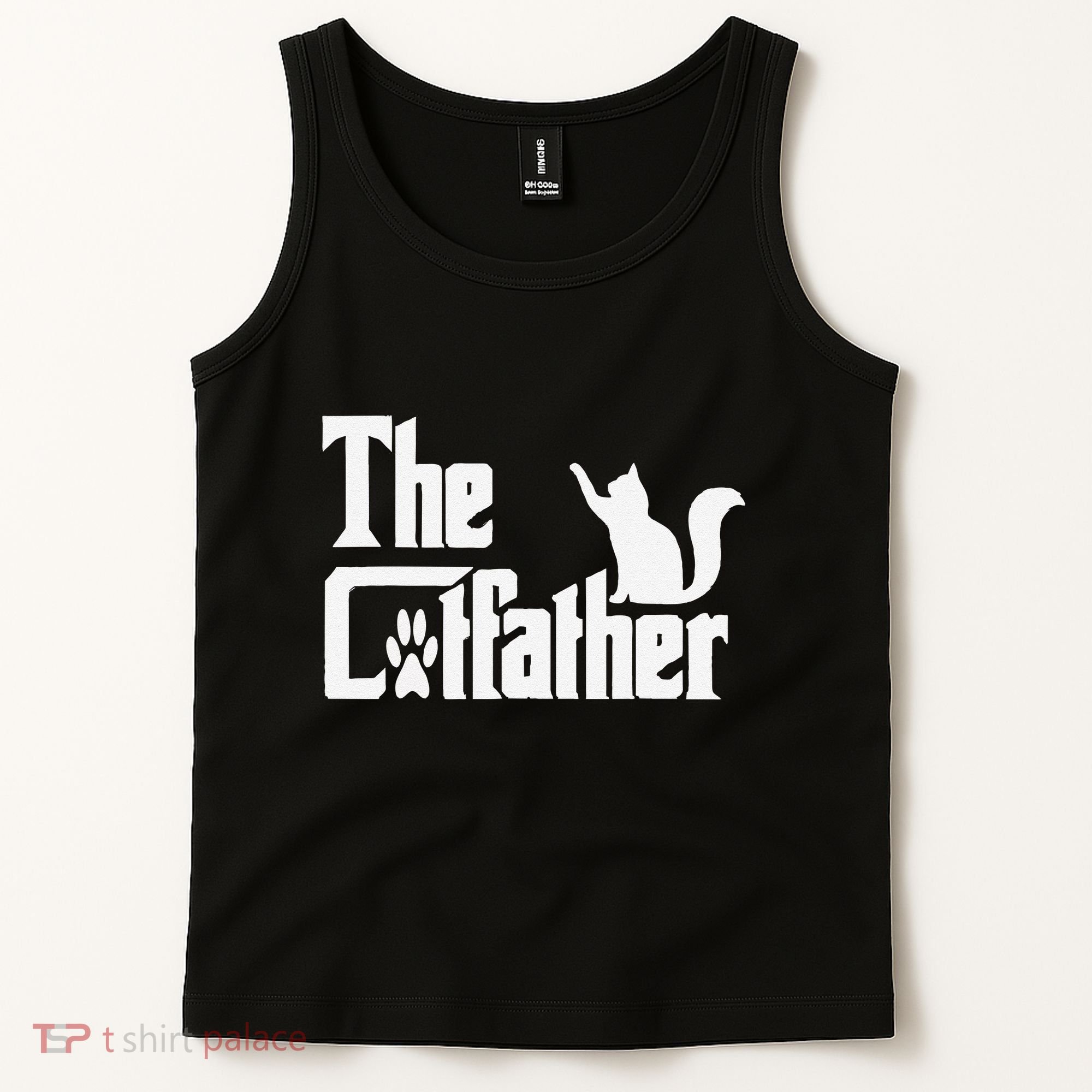 Retro The Cat Father Cat Lover Cat Dad Best Cat Meme Tank Top