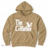 Retro The Cat Father Cat Lover Cat Dad Best Cat Meme Hoodie thumb 0
