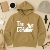 Retro The Cat Father Cat Lover Cat Dad Best Cat Meme Hoodie thumb 3