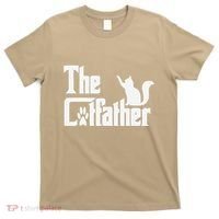 Retro The Cat Father Cat Lover Cat Dad Best Cat Meme T-Shirt thumb 0