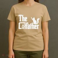 Retro The Cat Father Cat Lover Cat Dad Best Cat Meme T-Shirt thumb 4