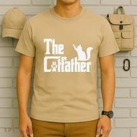 Retro The Cat Father Cat Lover Cat Dad Best Cat Meme T-Shirt thumb 6