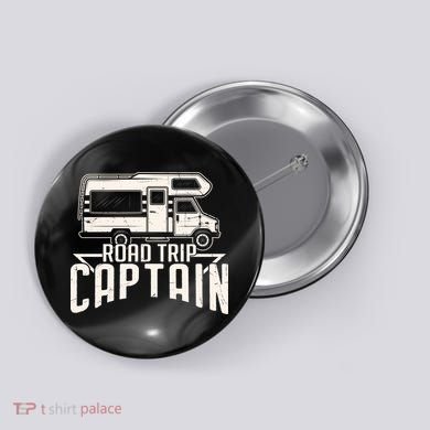 Road Trip Captain RV Summer Button