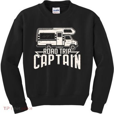 Road Trip Captain RV Summer Kids Sweatshirt