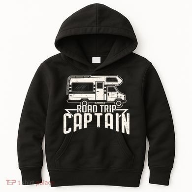 Road Trip Captain RV Summer Kids Hoodie