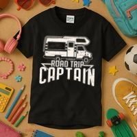 Road Trip Captain RV Summer Kids T-Shirt thumb 3