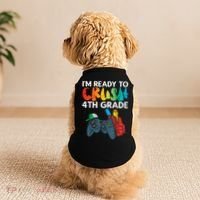Ready To Crush 4th Grade Fourth Video Gamer First Day Boy Doggie Tank thumb 2