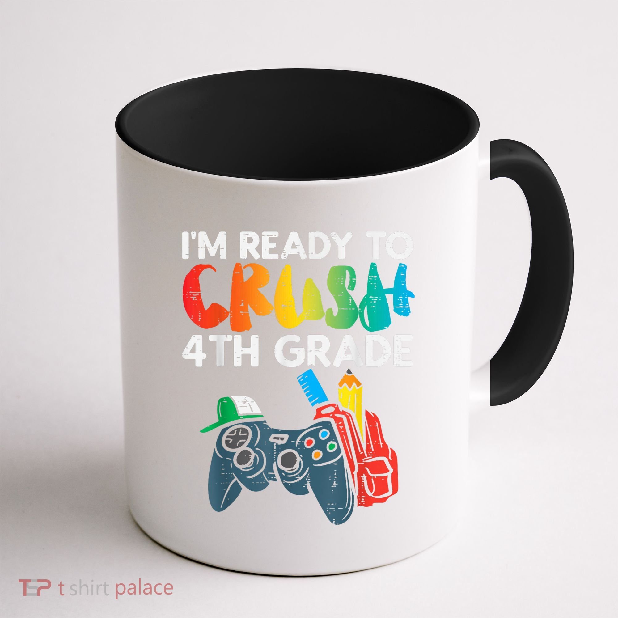 Ready To Crush 4th Grade Fourth Video Gamer First Day Boy Coffee Mug