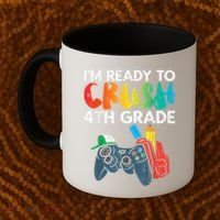 Ready To Crush 4th Grade Fourth Video Gamer First Day Boy Coffee Mug thumb 2