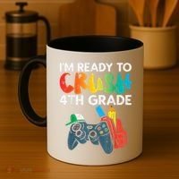 Ready To Crush 4th Grade Fourth Video Gamer First Day Boy Coffee Mug thumb 4