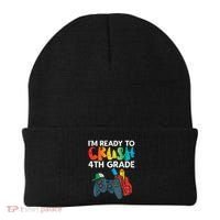 Ready To Crush 4th Grade Fourth Video Gamer First Day Boy Beanie thumb 0