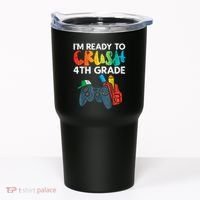 Ready To Crush 4th Grade Fourth Video Gamer First Day Boy Tumbler thumb 0
