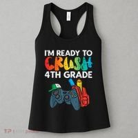 Ready To Crush 4th Grade Fourth Video Gamer First Day Boy Women's Tank Top thumb 3
