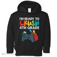 Ready To Crush 4th Grade Fourth Video Gamer First Day Boy Toddler Hoodie thumb 0