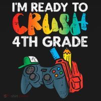 Ready To Crush 4th Grade Fourth Video Gamer First Day Boy Visor thumb 3