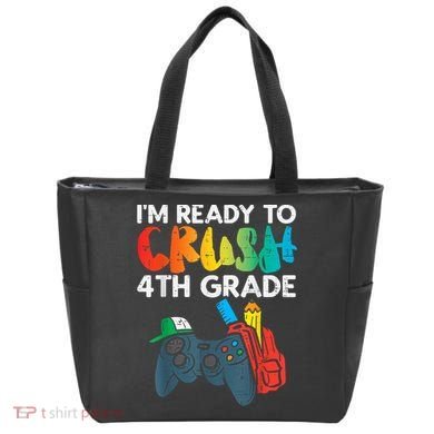 Ready To Crush 4th Grade Fourth Video Gamer First Day Boy Tote Bag
